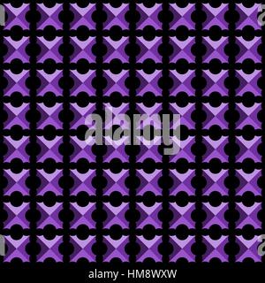 Modello futuristico di rivetti quadrati / cross forme - seamless modificabile vettore di ripetizione di sfondo Illustrazione Vettoriale