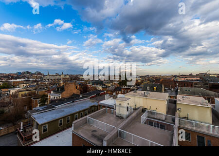 Bond Street Wharf in Fells Point a Baltimora, Maryland Foto Stock