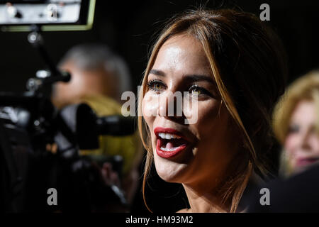 Rosanna Zanetti durante il photocall del festival della firma della Bulgaria in occasione della mostra "La Bulgaria e Roma' nell'ambasciata italiana a Madrid lunedì 28 novembre 2016. Foto Stock