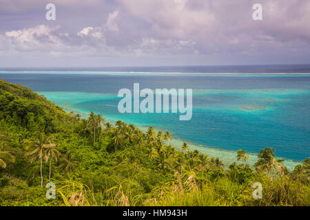 Si affacciano sulla laguna di Wallis, Wallis e Futuna, South Pacific Pacific Foto Stock