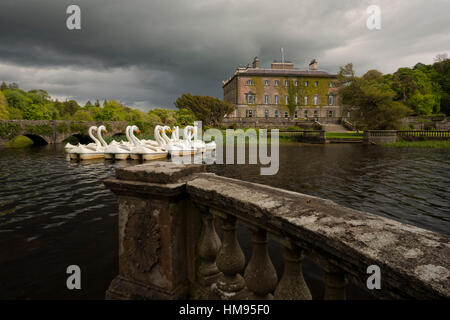 Westport House, nella contea di Mayo, Connacht, Repubblica di Irlanda Foto Stock