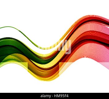 Abstract vettore d'onda sfondo, rainbow linee ondulata per brochure, sito web, flyer design. D'onda dello spettro. Colore arcobaleno Illustrazione Vettoriale