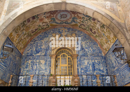 Oratorio della Madonna della Pietà, Town Gate, Obidos, Portogallo Foto Stock
