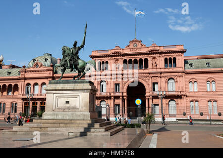 La Casa Rosada in Plaza de Mayo, Buenos Aires, Argentina, Sud America Foto Stock