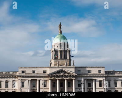 Il Custom House a Dublino, un neo-classico edificio del XVIII secolo a Dublino, Irlanda Foto Stock