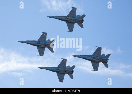 Swiss Air Force F18 Hornet Foto Stock
