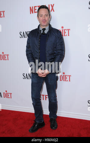 Hollywood, CA, Stati Uniti d'America. Il 1° febbraio 2017. 01 Febbraio 2017 - Hollywood, California - Thomas Lennon. Premiere di Netflix '"Santa Clarita dieta" tenutosi a ArcLight Cinema Glossari Affini Dome. Photo credit: Birdie Thompson/AdMedia Credito: Birdie Thompson/AdMedia/ZUMA filo/Alamy Live News Foto Stock