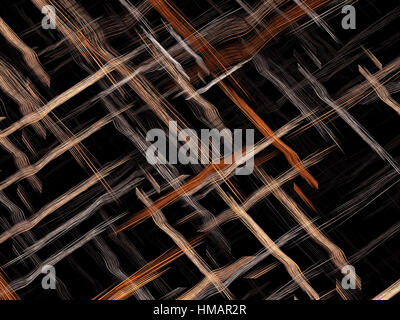 Strisce intrecciate - abstract generati digitalmente immagine Foto Stock