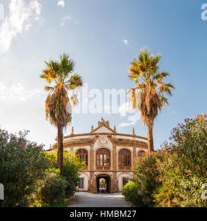 La Villa Palagonia è una villa patrizia di Bagheria, 15 km da Palermo in Sicilia Il sud dell'Italia. La villa è su Foto Stock