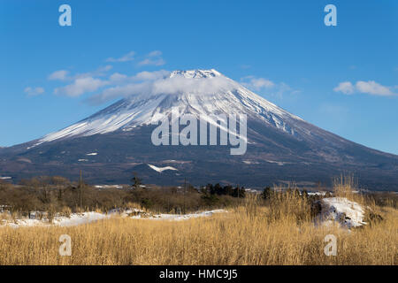 Il monte Fuji in inverno. Foto Stock