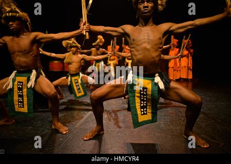 Bahia di danza folcloristica, localmente noto come Bale Folclorico da Bahia. Foto Stock