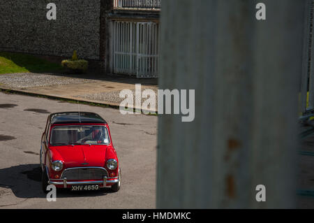 1968 Mini Cooper S compatto classico britannico vettura sportiva Foto Stock