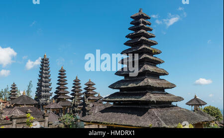 Pagode, Tempio Madre, Tempio Besakih, Pura Agung Besakih Penetaran, Bali-Hinduism, Banjar Besakih Bali, Indonesia Foto Stock