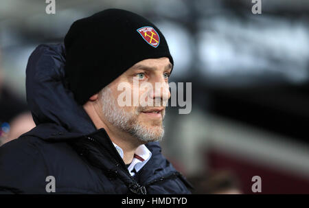 West Ham United manager Slaven Bilic Foto Stock