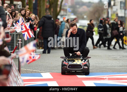 Stephen Mulhern frequentando le audizioni per la Gran Bretagna è Got Talent al Birmingham Hippodrome Theatre. Foto Stock