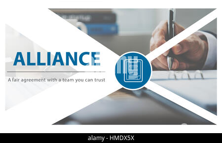 Contratto accordo equo interfaccia della pagina web Foto Stock