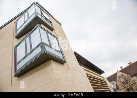 Il Pembroke College vecchio e nuovo all'Università di Oxford in Inghilterra Foto Stock