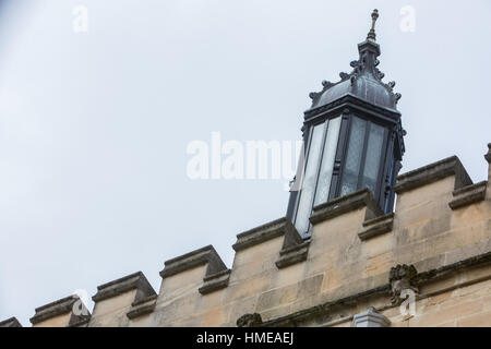 Il Pembroke College vecchio e nuovo all'Università di Oxford in Inghilterra Foto Stock