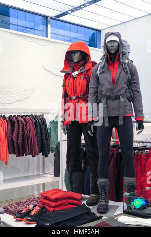 La North Face Flagship Store sulla Fifth Avenue, New York, Stati Uniti d'America Foto Stock