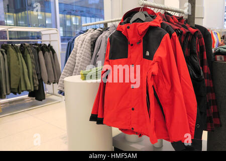 La North Face Flagship Store sulla Fifth Avenue, New York, Stati Uniti d'America Foto Stock