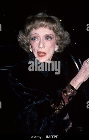 Bette Davis in Los Angeles CA, 1983. Foto Stock