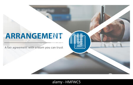 Contratto accordo equo interfaccia della pagina web Foto Stock