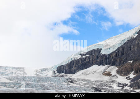 Ghiacciaio Athabasca in Columbia Campi di Ghiaccio, Alberta Canada Foto Stock