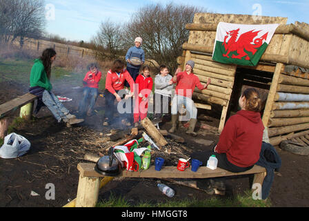 Penlan comunità centro parco avventura, Swansea, Galles Foto Stock