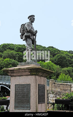 Memoriale di guerra. Ponte di ferro. Shropshire. Foto Stock