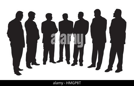 Un gruppo di persone di affari Illustrazione Vettoriale