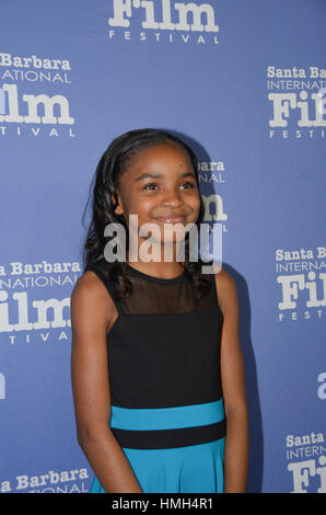 Santa Barbara, Stati Uniti d'America. 2° febbraio 2017. Saniyya Sidney assiste la XXXII Santa Barbara International Film Festival presso il Teatro di Arlington a Santa Barbara, California. Credito: la foto di accesso/Alamy Live News Foto Stock