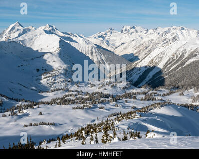 Paesaggio Innevato; Esplanade gamma; Selkirk gamma; British Columbia; Canada Foto Stock