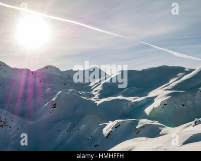 Paesaggio Innevato; Esplanade gamma; Selkirk gamma; British Columbia; Canada Foto Stock