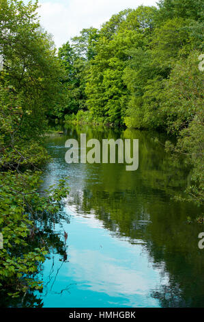 Vedute del fiume Test in Southampton, Hampshire area. Foto Stock