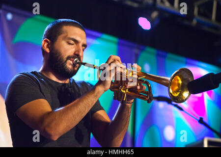 IBRAHIM MAALOUF esecuzione alla 59a Monterey Jazz Festival - California Foto Stock