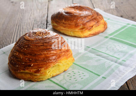 Pasticceria fresca Gogal azerbaigiano di cibo Foto Stock