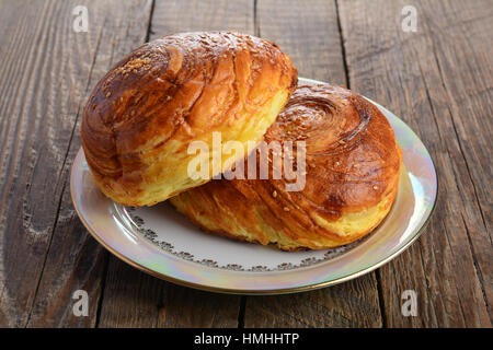 Pasticceria fresca Gogal azerbaigiano di cibo Foto Stock