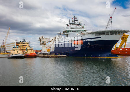 Barche rimorchiatore a Tampa Bay Florida Foto Stock