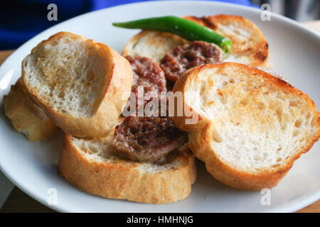 Polpette con kofte (), la cucina turca Foto Stock