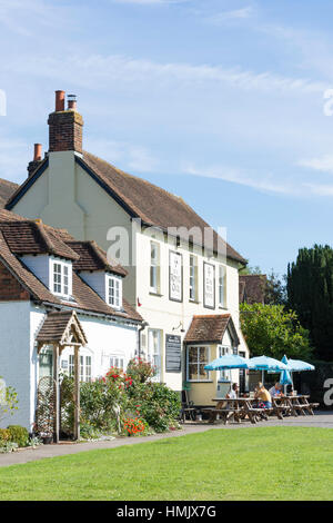 Royal Oak Pub, Brockham verde, Brockham, Surrey, England, Regno Unito Foto Stock