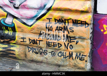 Graffiti Stokes Croft, Bristol 2017 Foto Stock