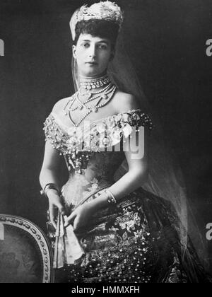 ALEXANDRA DELLA DANIMARCA (1844-1925), moglie di Edoardo VII, circa 1890 Foto Stock