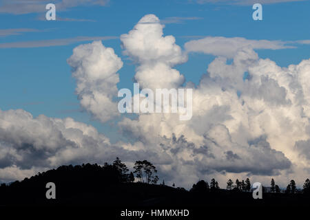 Le nuvole in Colombia Foto Stock