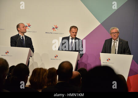 La Valletta, Malta. 3 febbraio, 2017. Credito: Kendall Gilbert/Alamy Live News Foto Stock