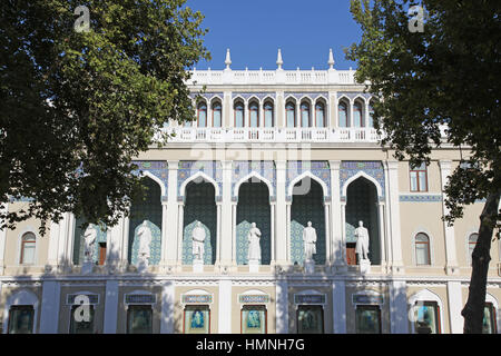 Il Nizami Ganjavi Museo Nazionale dell'Azerbaigian letteratura. Baku in Azerbaijan. Foto Stock