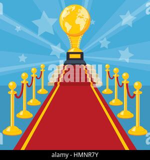 Red carpet award Illustrazione Vettoriale