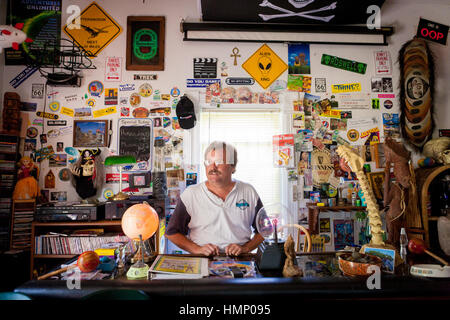 L'autore David Hatcher Childress al mondo Explorers Club in Kempton, Illniois. Foto Stock