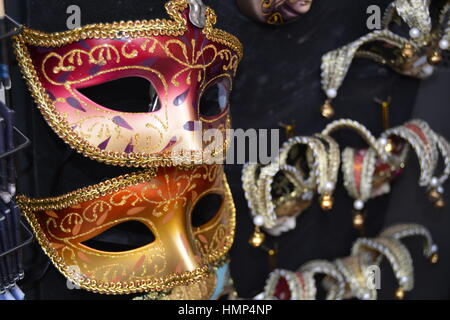 Feste di Carnevale Maschere Foto Stock