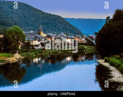 Fiume Meuse Champagne Ardennes Francia Foto Stock