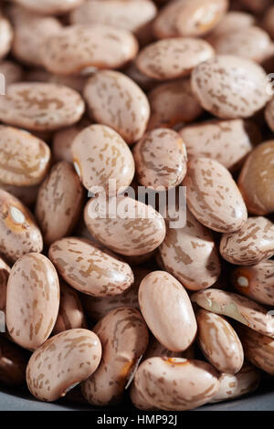 Una ciotola di non cotti fagioli pinto Foto Stock
